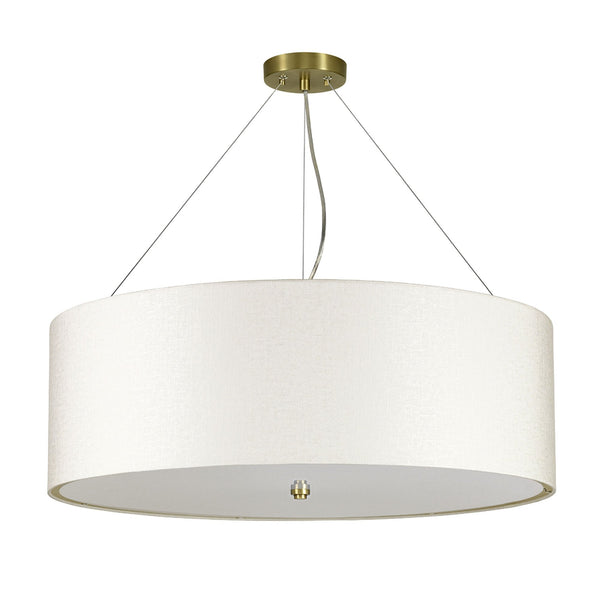 Pearce 762mm Pendant with Ivory Shade and Aged Brass Metalwork