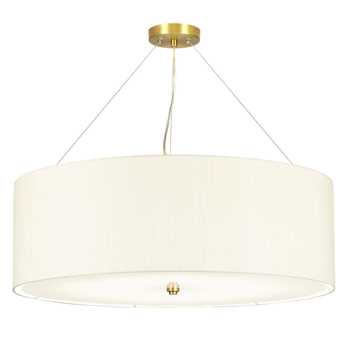 Pearce 864mm Pendant with Ivory Shade and Aged Brass Metalwork