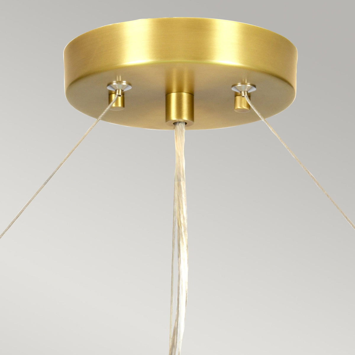 Pearce 864mm Pendant with Ivory Shade and Aged Brass Metalwork