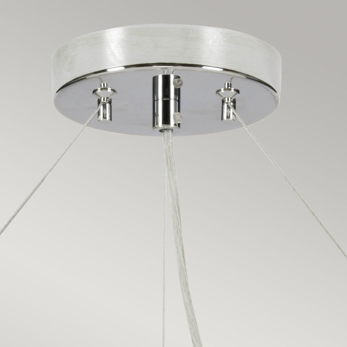 Pearce 864mm Pendant with Ivory Shade and Polished Chrome Metalwork