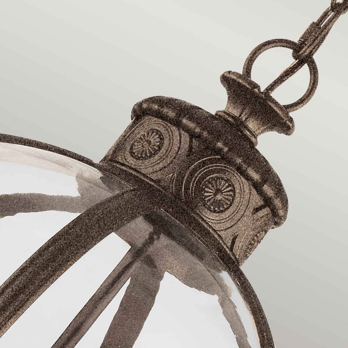 Adams 4 Light Pendant in British Bronze