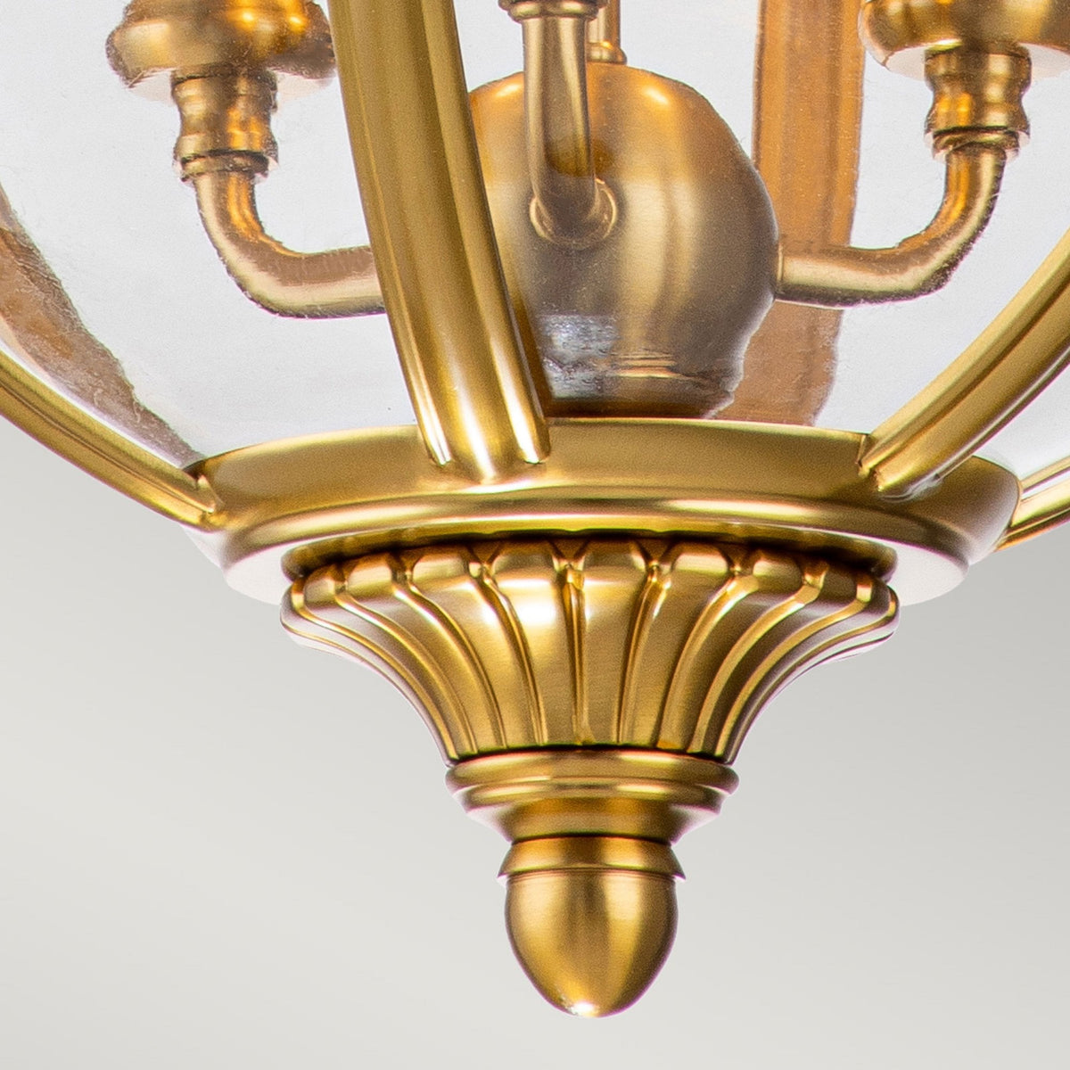 Adams 3 Light Pendant in Burnished Brass