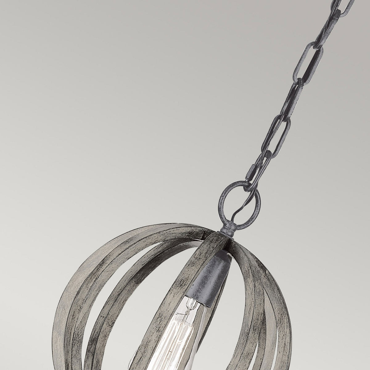 Allier Mini Pendant in Weathered Oak Wood