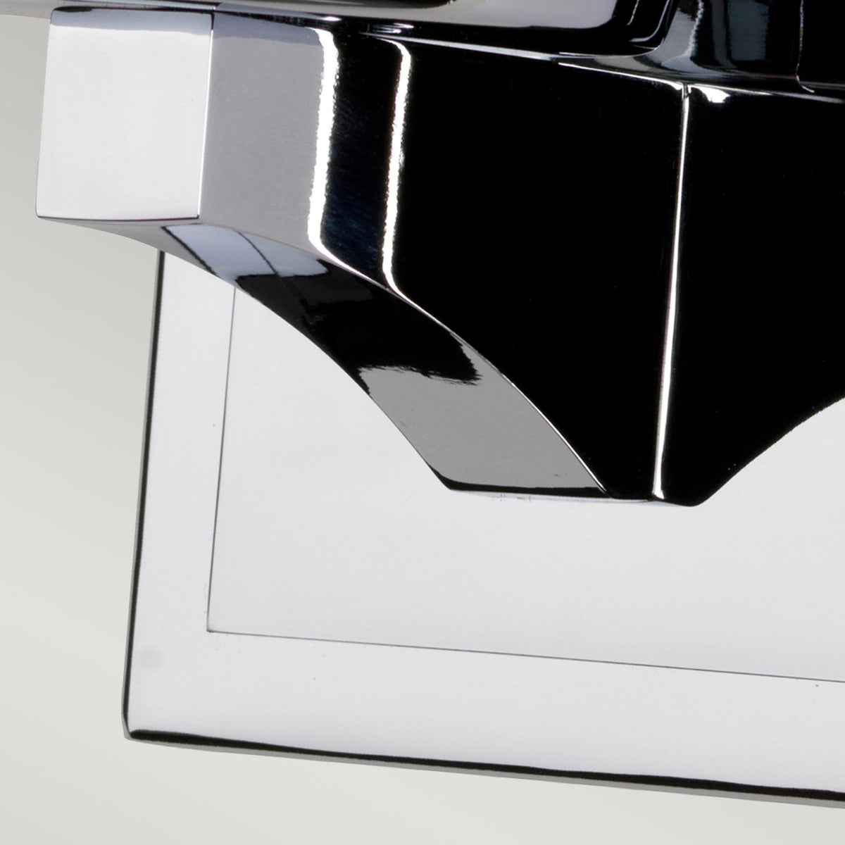 Amalia Large IP44 Wall Light in Polished Chrome with White Etched Cylindrical Glass