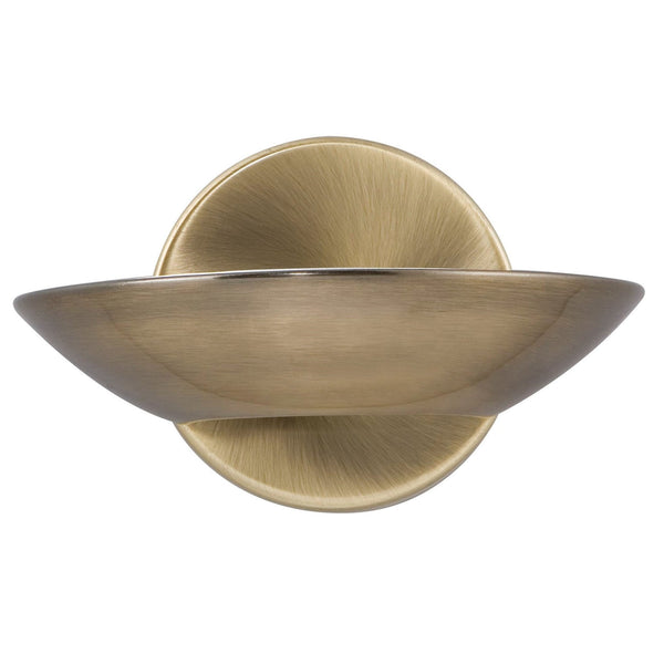 Sardinia LED Uplight Wall Light In Antique Brass