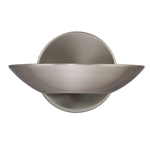 Sardinia LED Uplight Wall Light In Satin Silver