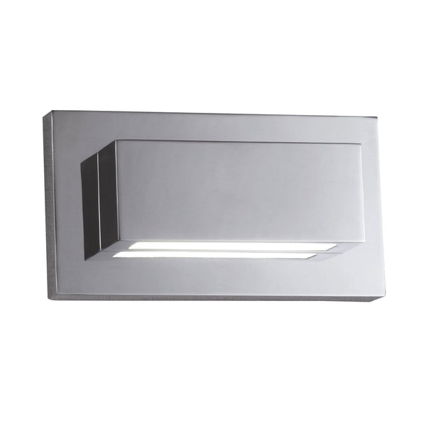 Ledge LED Up & Down Wall Light In Polished Chrome