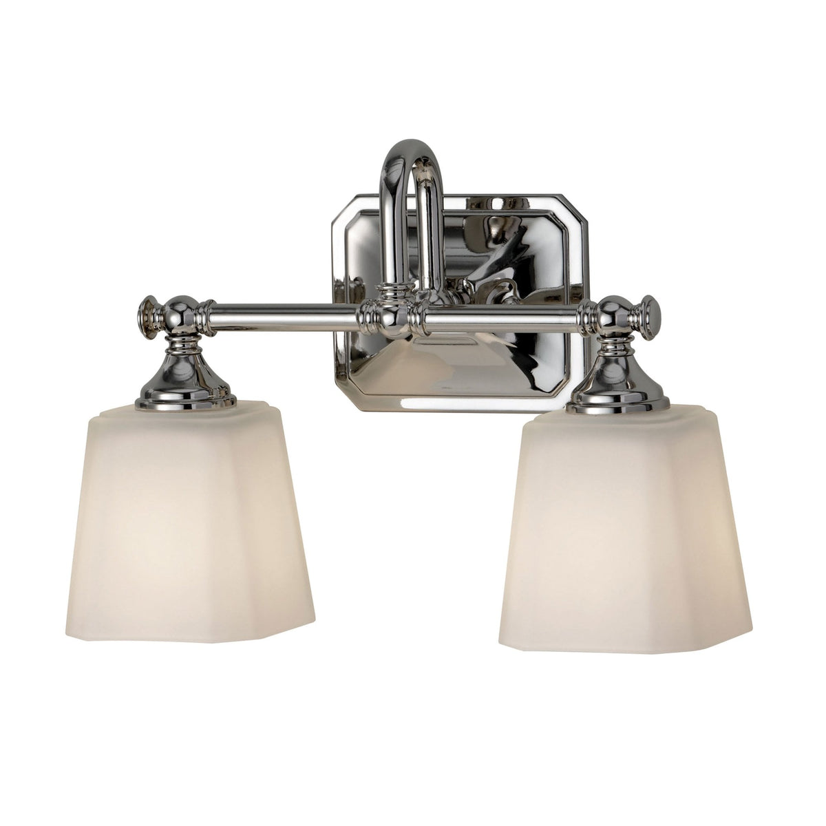 Concord Two Lamp IP44 Bathroom Wall Light in Chrome