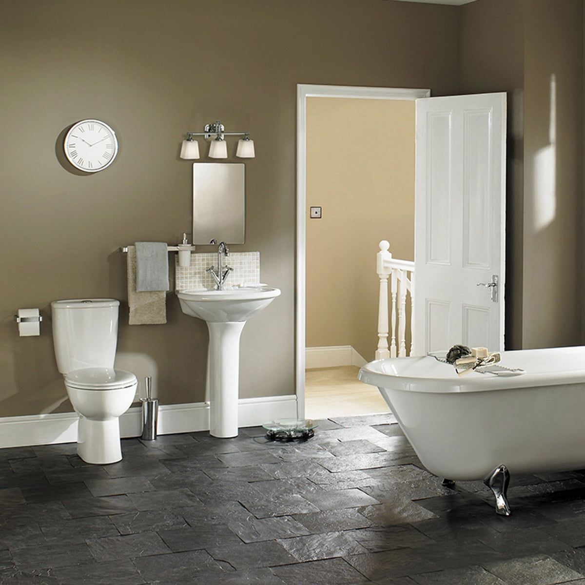 Concord Three Lamp IP44 Bathroom Wall Light in Chrome