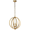 Corinne 3 Light Medium Pendant Chandelier in Burnished Brass