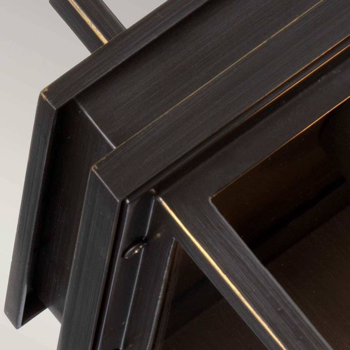 Glenview Medium Wall Lantern in Antique Bronze with Clear Glass Panes