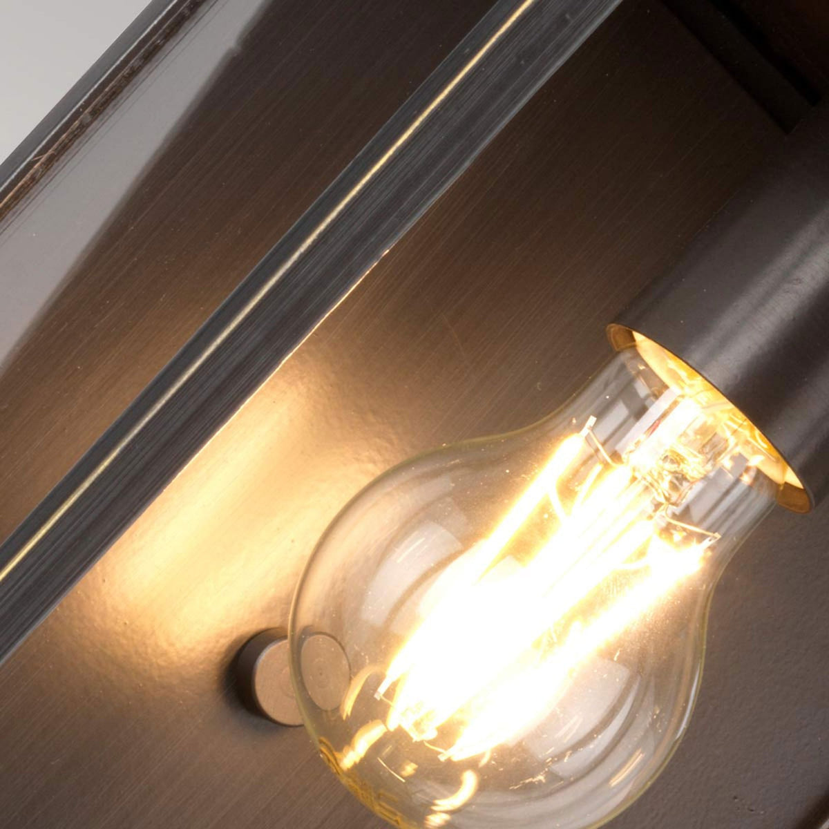 Glenview Medium Wall Lantern in Antique Bronze with Clear Glass Panes