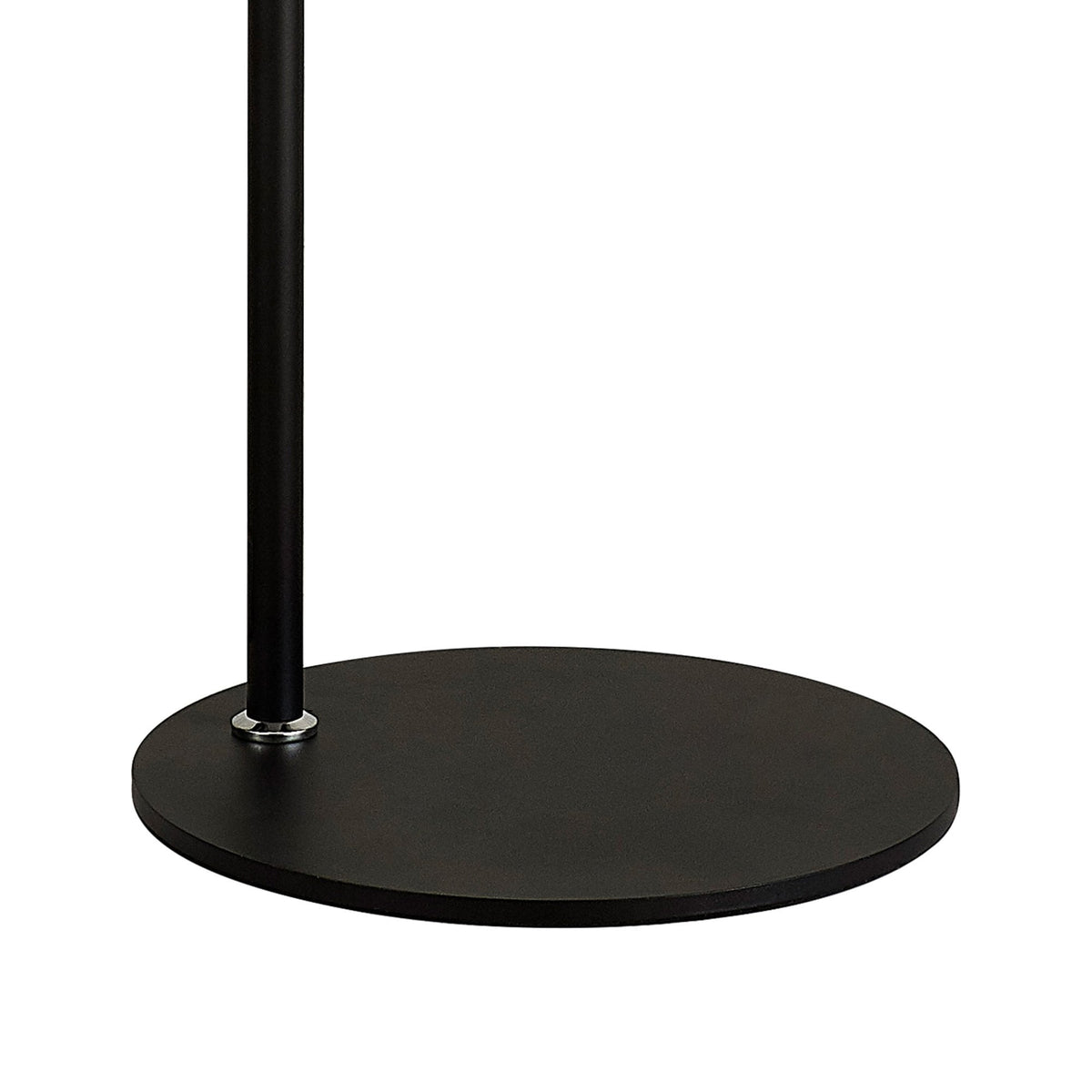 Belstone Large Floor Lamp in Black & Chrome with Smoke Fade Glass