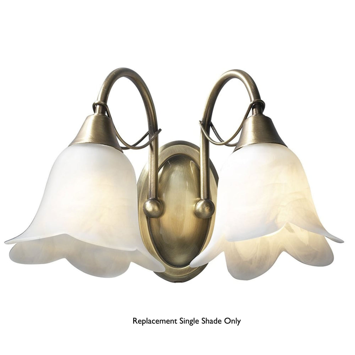 Doublet Replacement Alabaster Single Glass