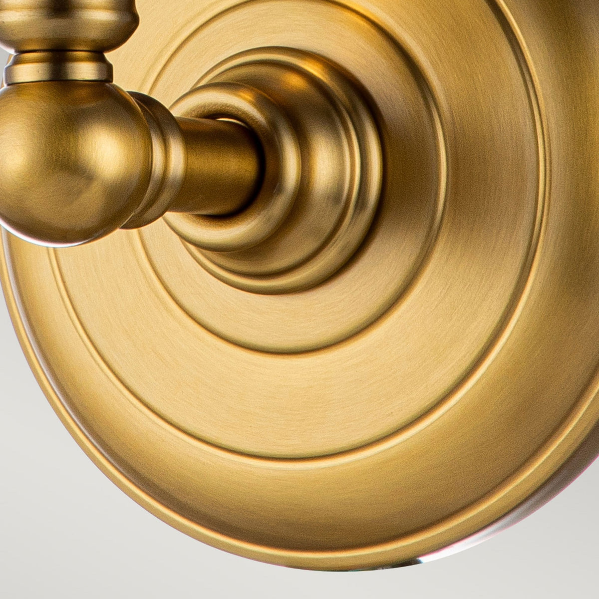 Huguenot Lake IP44 Single Wall Light in Burnished Brass & Clear Seeded Glass