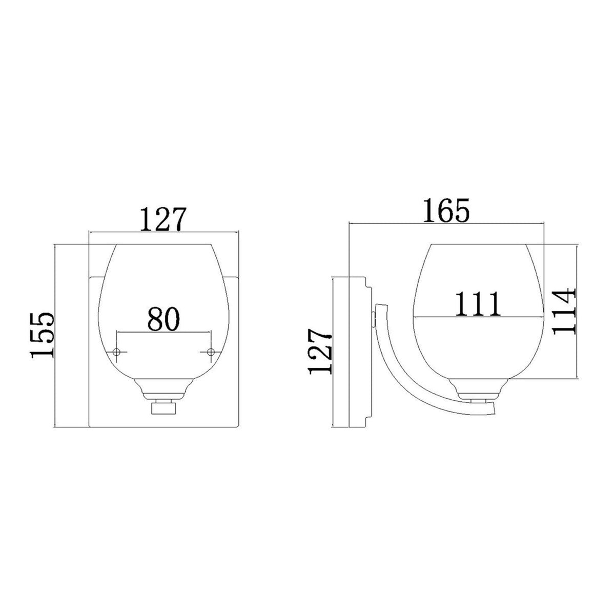 Kalli IP44 Wall Light in Polished Chrome & Clear Pressed Crystal Shade