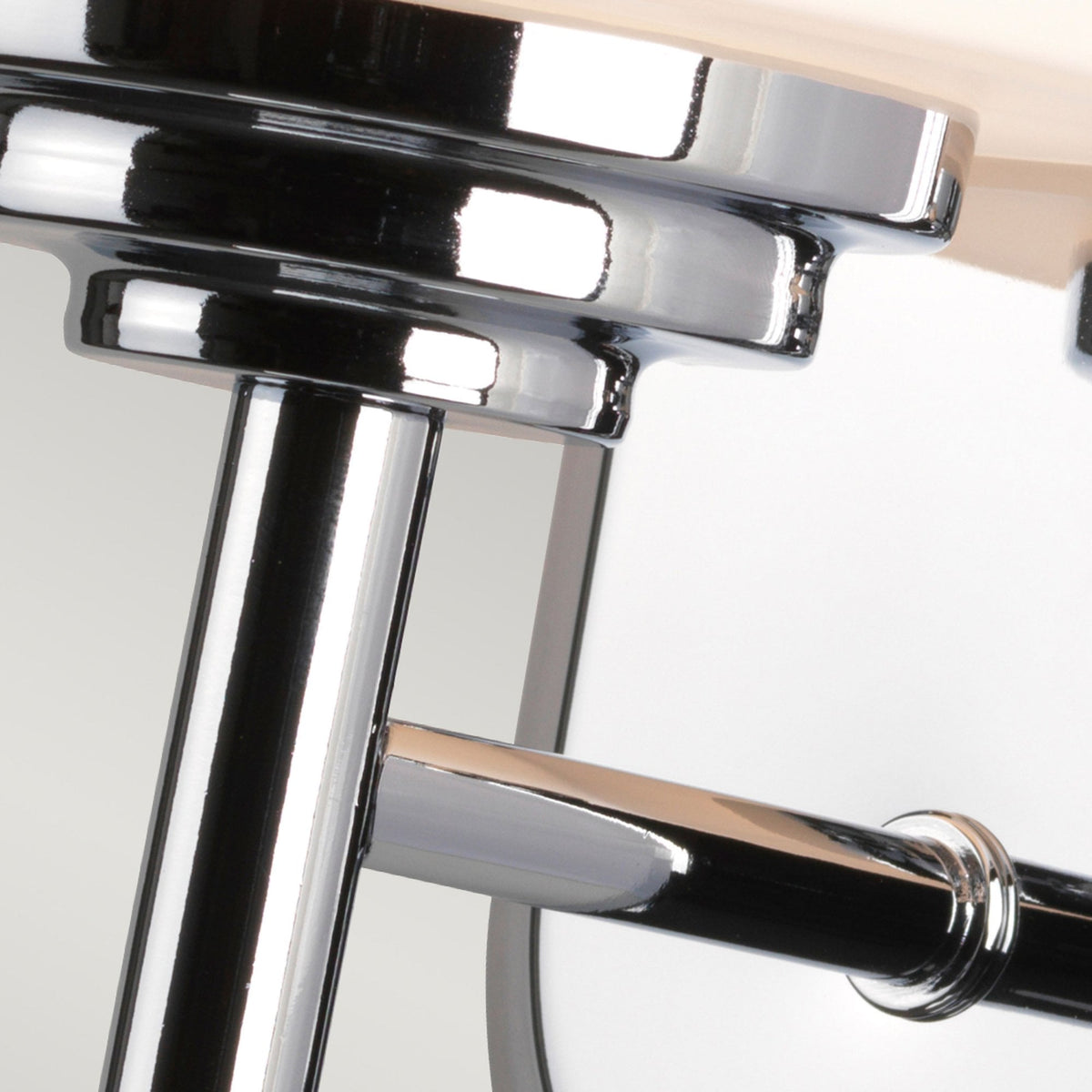 Malibu IP44 Wall Light in Polished Chrome & Opal Etched Glass