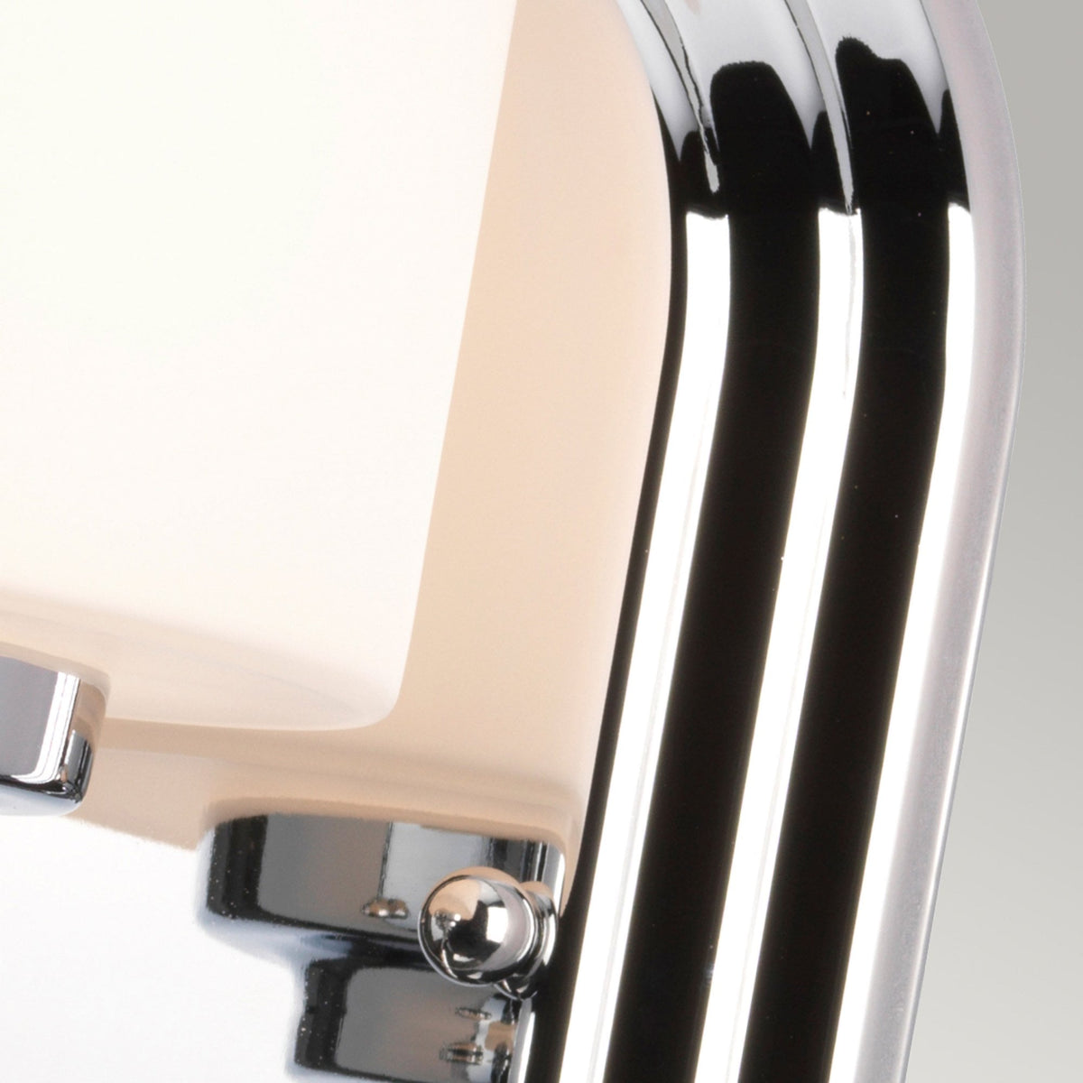 Malibu IP44 Wall Light in Polished Chrome & Opal Etched Glass