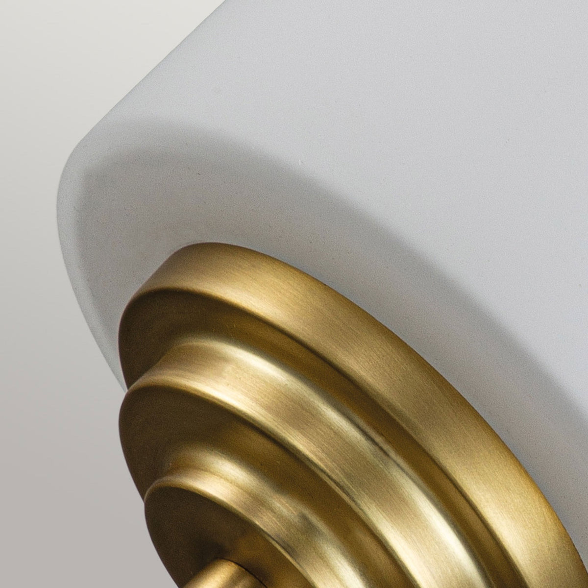 Malibu IP44 Wall Light in Brushed Brass & Opal Etched Glass