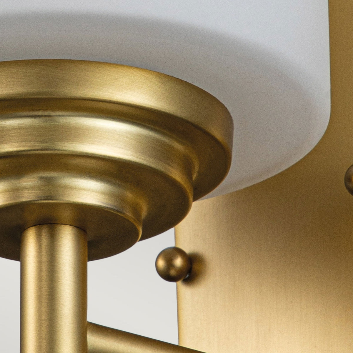Malibu IP44 Wall Light in Brushed Brass & Opal Etched Glass