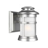 Newport IP44 Coastal Small Wall Lantern in Painted Brushed Steel with Opal Glass