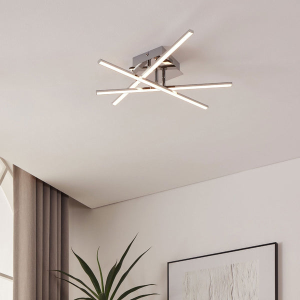 Lasana 1 Adjustable LED Arms Ceiling or Wall Light in Chrome