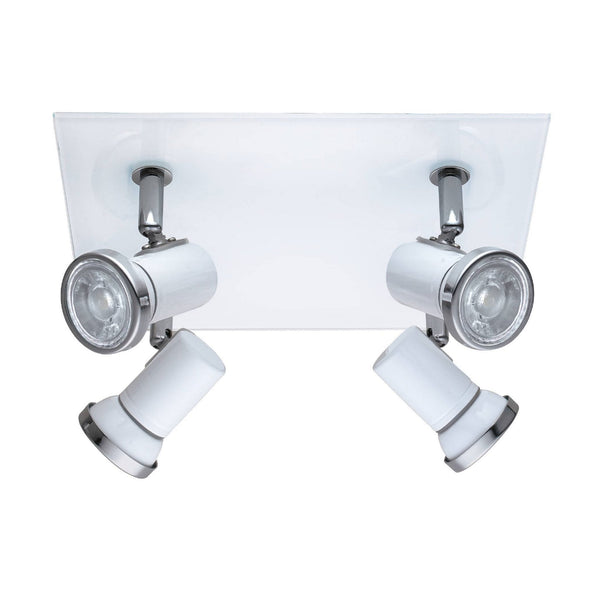Tamara IP44 Four Spot Adjustable Spotlight in White