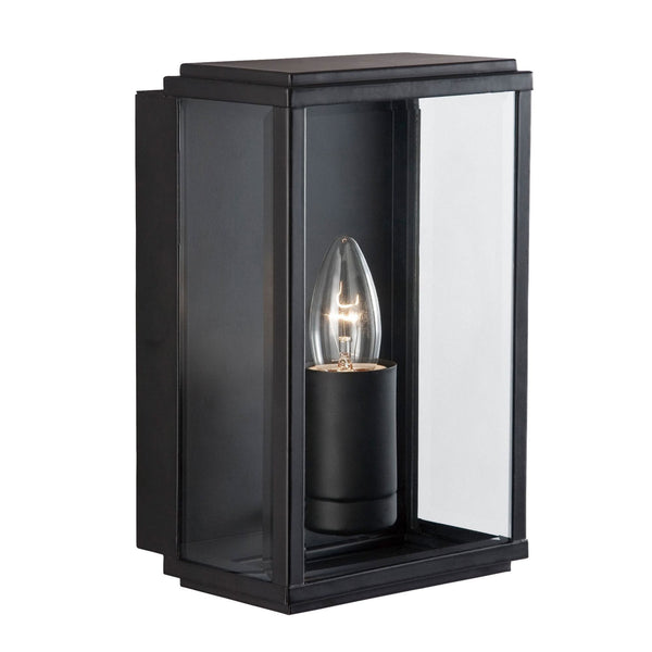 Box Outdoor Wall Lantern In Black