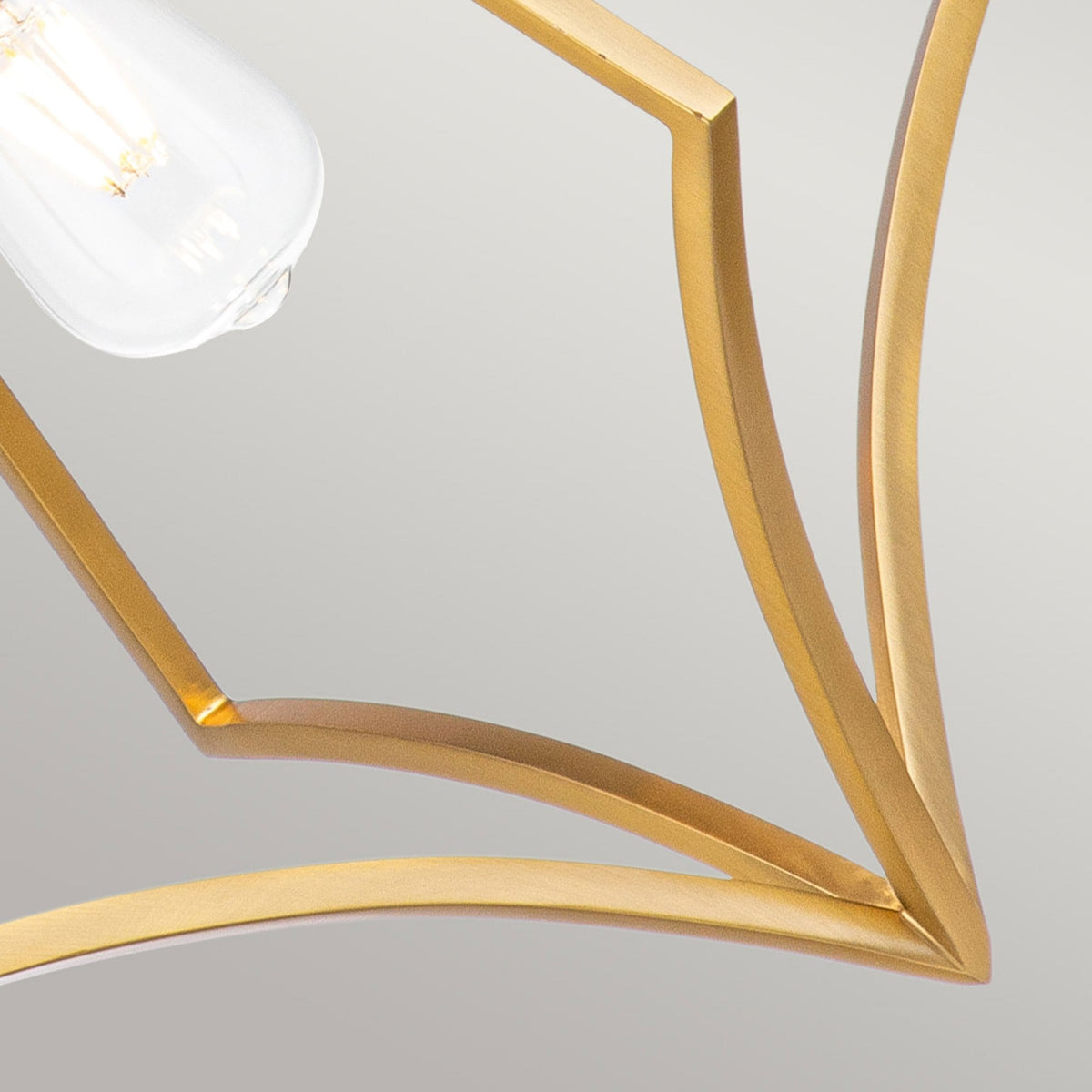 Nico Medium Pendant in Burnished Brass