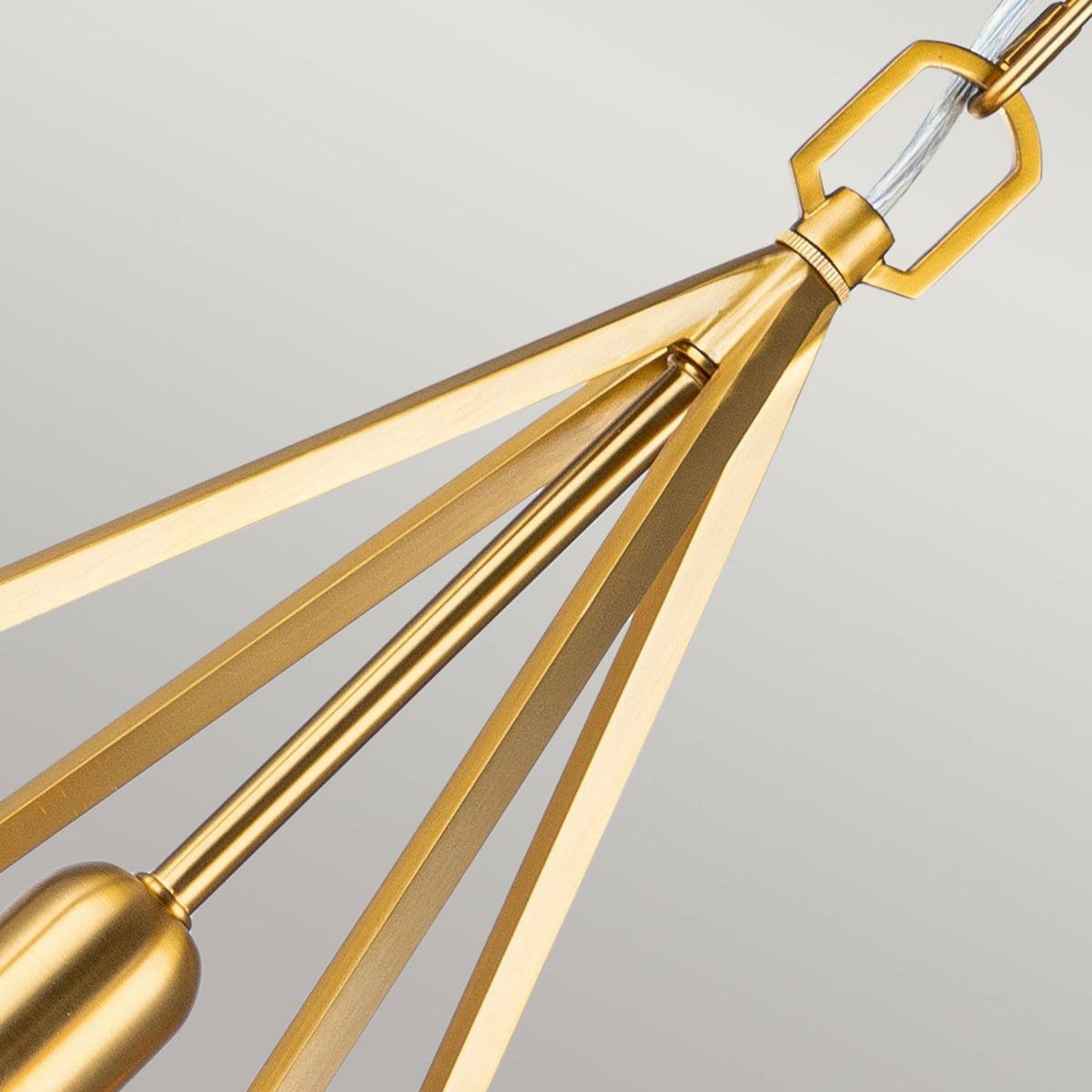 Nico Medium Pendant in Burnished Brass
