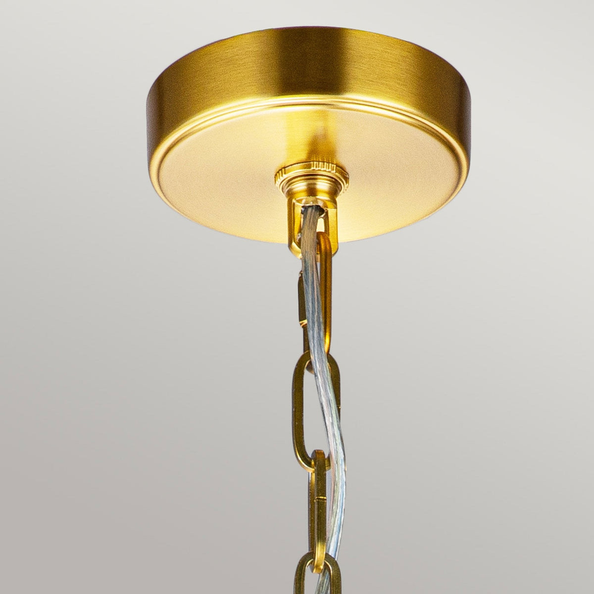 Nico Medium Pendant in Burnished Brass