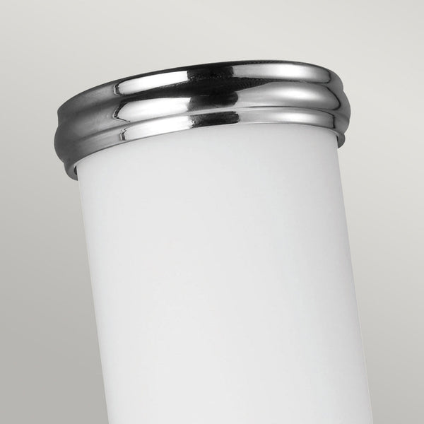 Payne IP44 Wall Light in Polished Chrome & White Opal Glass Diffuser