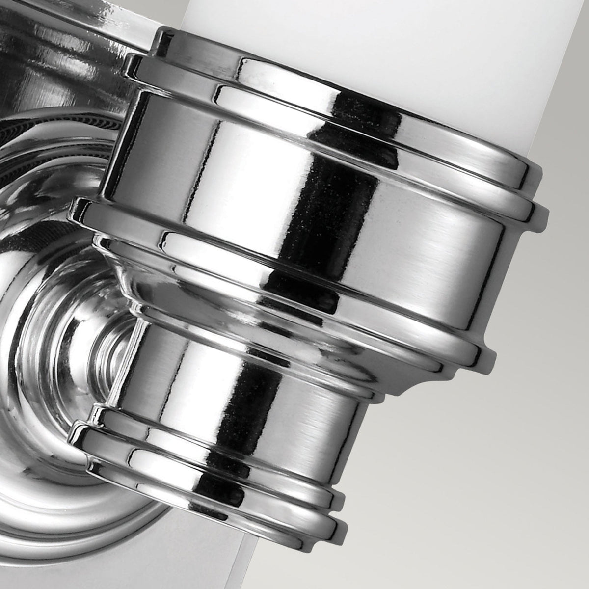 Payne IP44 Wall Light in Polished Chrome & White Opal Glass Diffuser