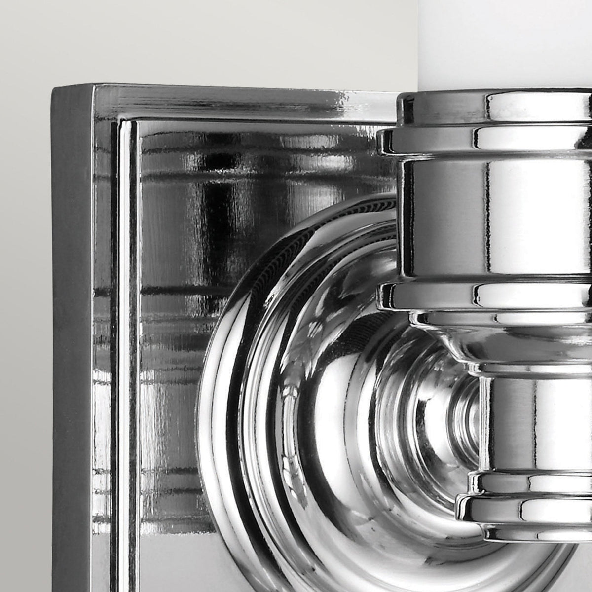 Payne IP44 Wall Light in Polished Chrome & White Opal Glass Diffuser
