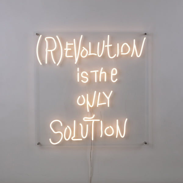 Revolution is the Only Solution LED Wall Light