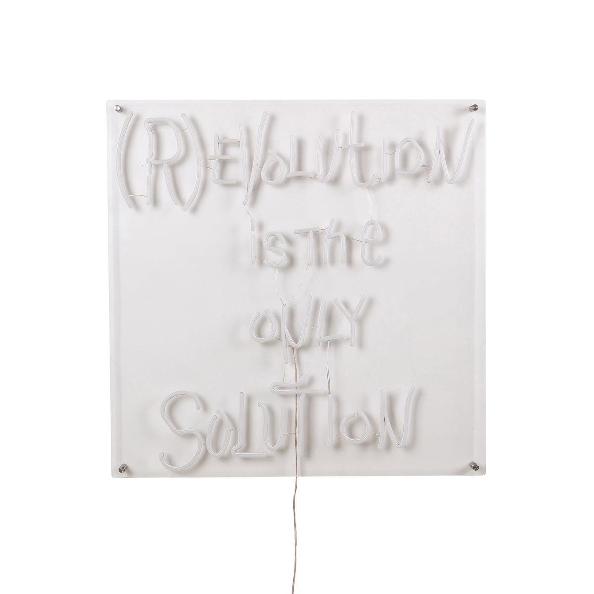 Revolution is the Only Solution LED Wall Light