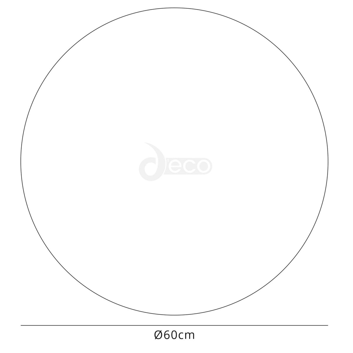 Universal 60cm Frosted Acrylic Diffuser Disk In White
