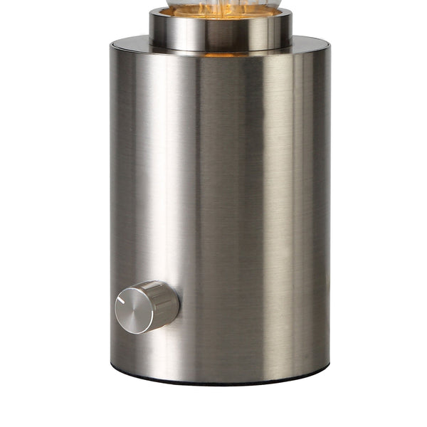 Delp Dimmable Table Lamp In Sand Nickel