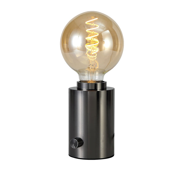 Delp Dimmable Table Lamp In Pearl Black