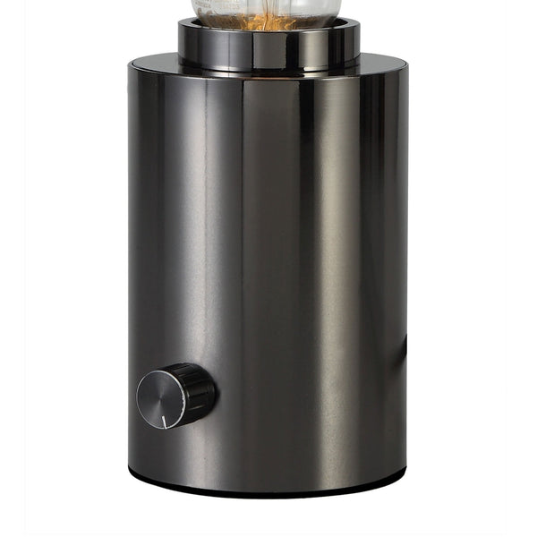 Delp Dimmable Table Lamp In Pearl Black