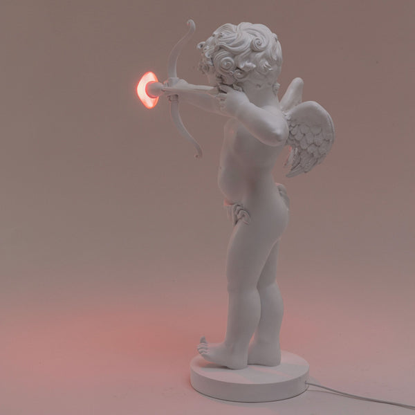 Cupid Table Lamp in White