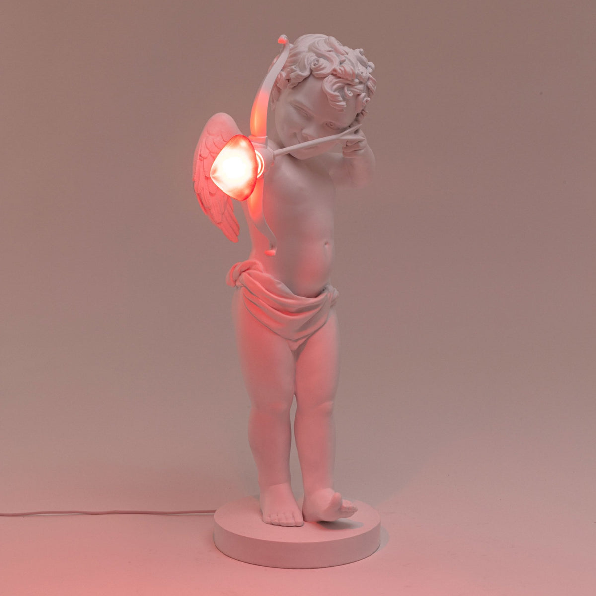 Cupid Table Lamp in White
