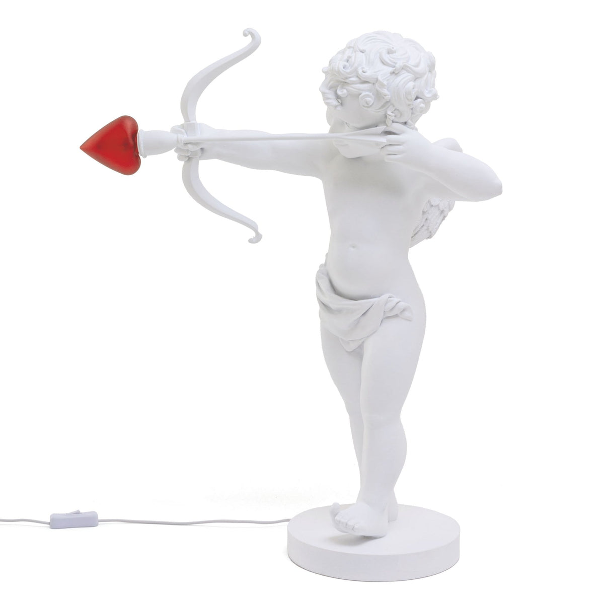 Cupid Table Lamp in White