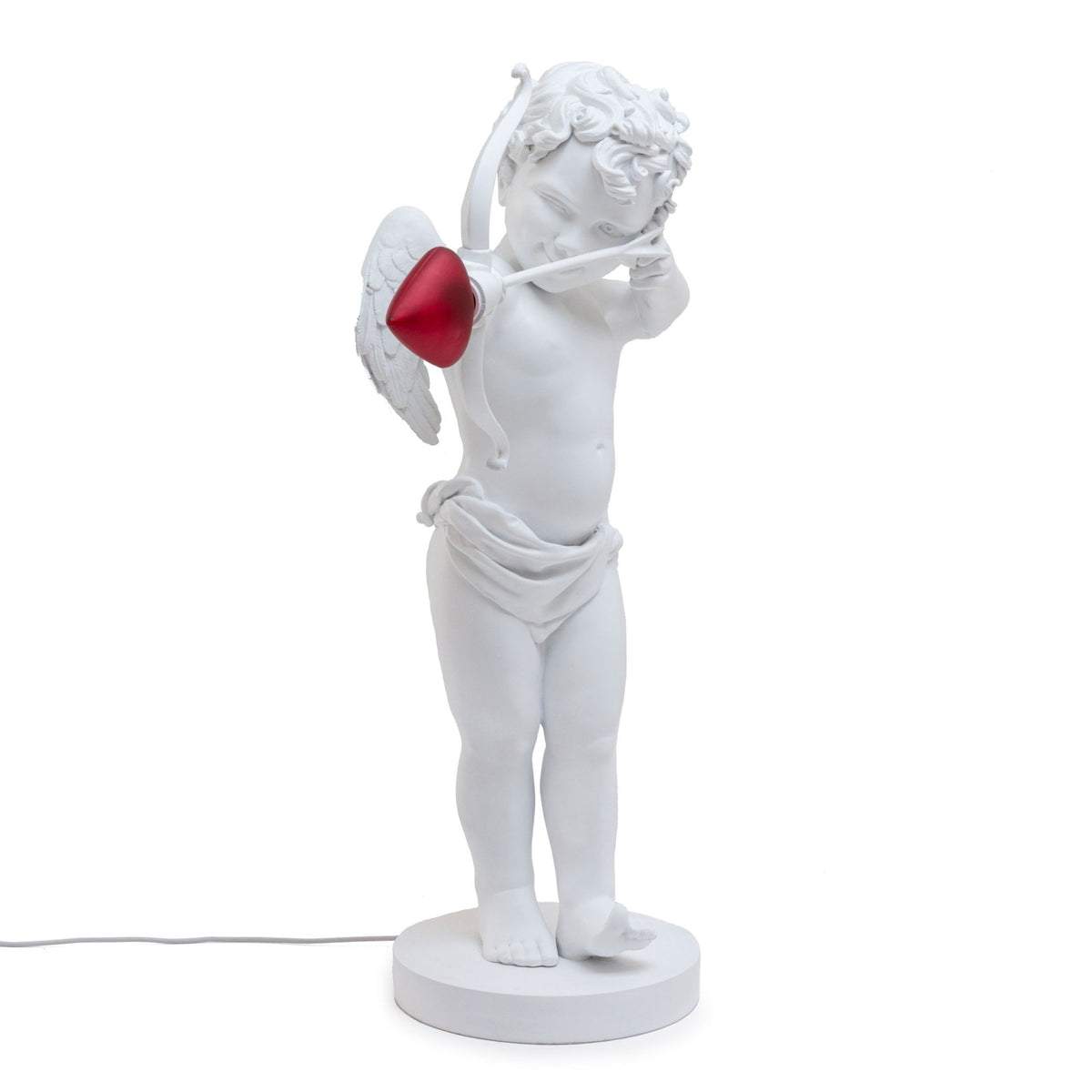 Cupid Table Lamp in White