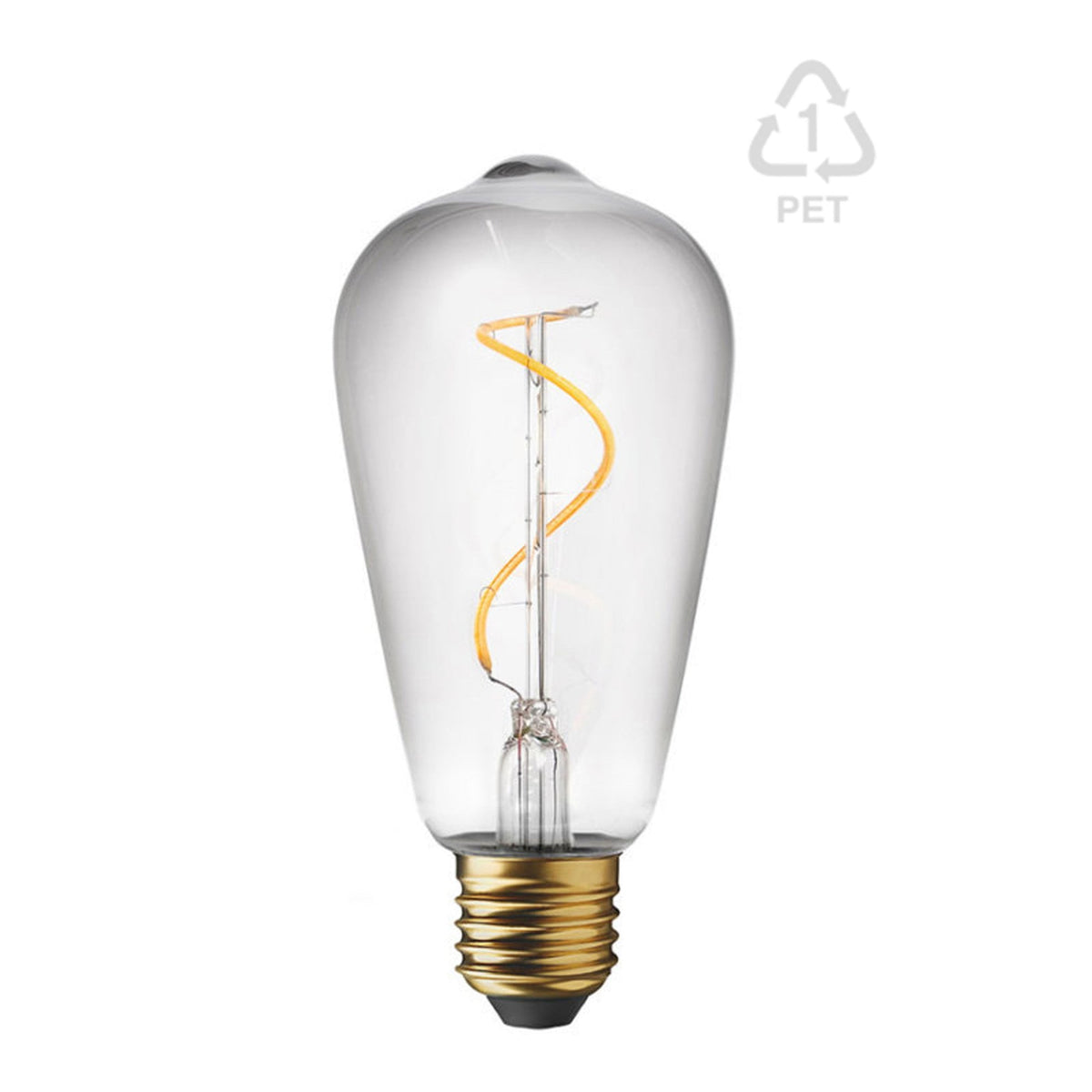 Replacement Clear Plastic Dimmable Warm White Low Voltage E27 Pear Shaped LED 1W 2200K 43lm