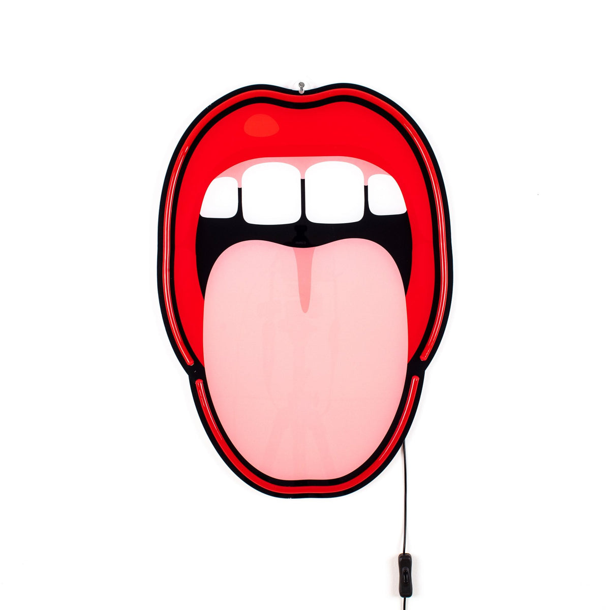 Blow Tounge LED Plugged Wall Lamp