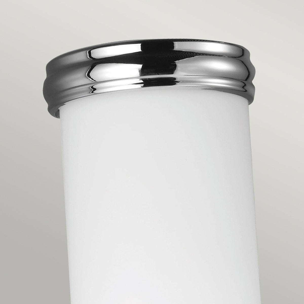 Payne Ornate IP44 Wall Light in Polished Chrome & White Opal Glass Diffuser