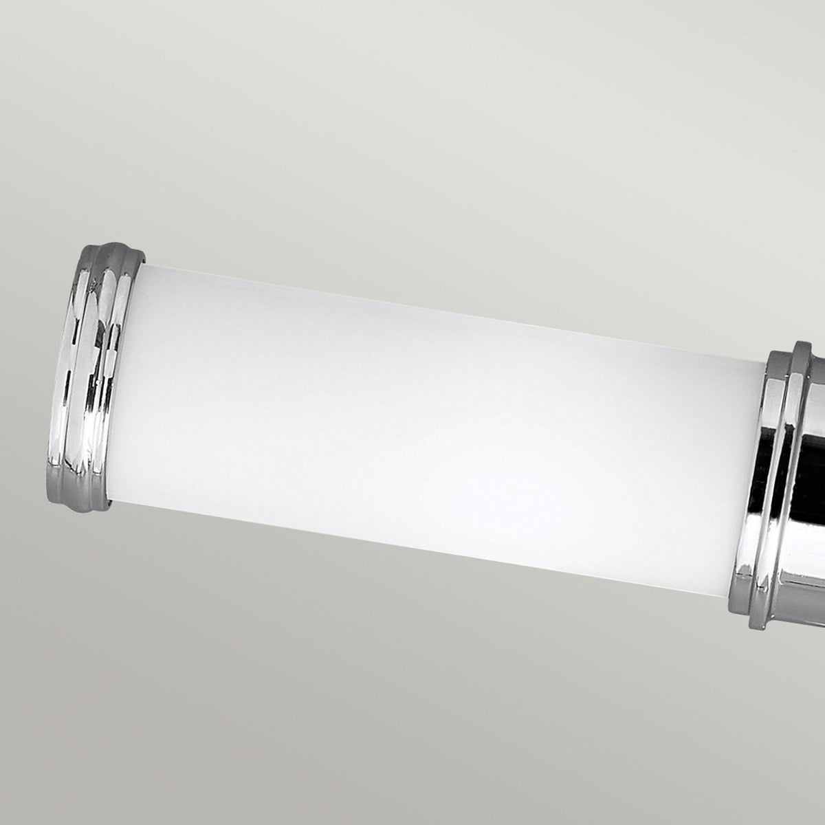 Payne Ornate IP44 Twin Wall Light in Polished Chrome & White Opal Glass Diffusers
