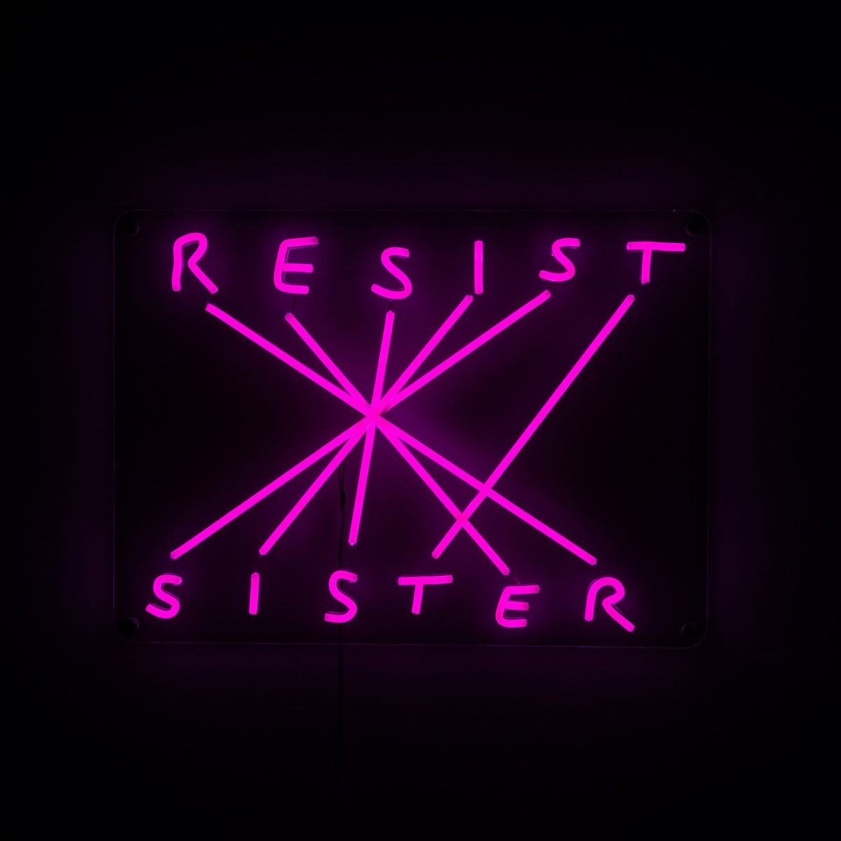 RESIST SISTER LED Plugged Wall Lamp