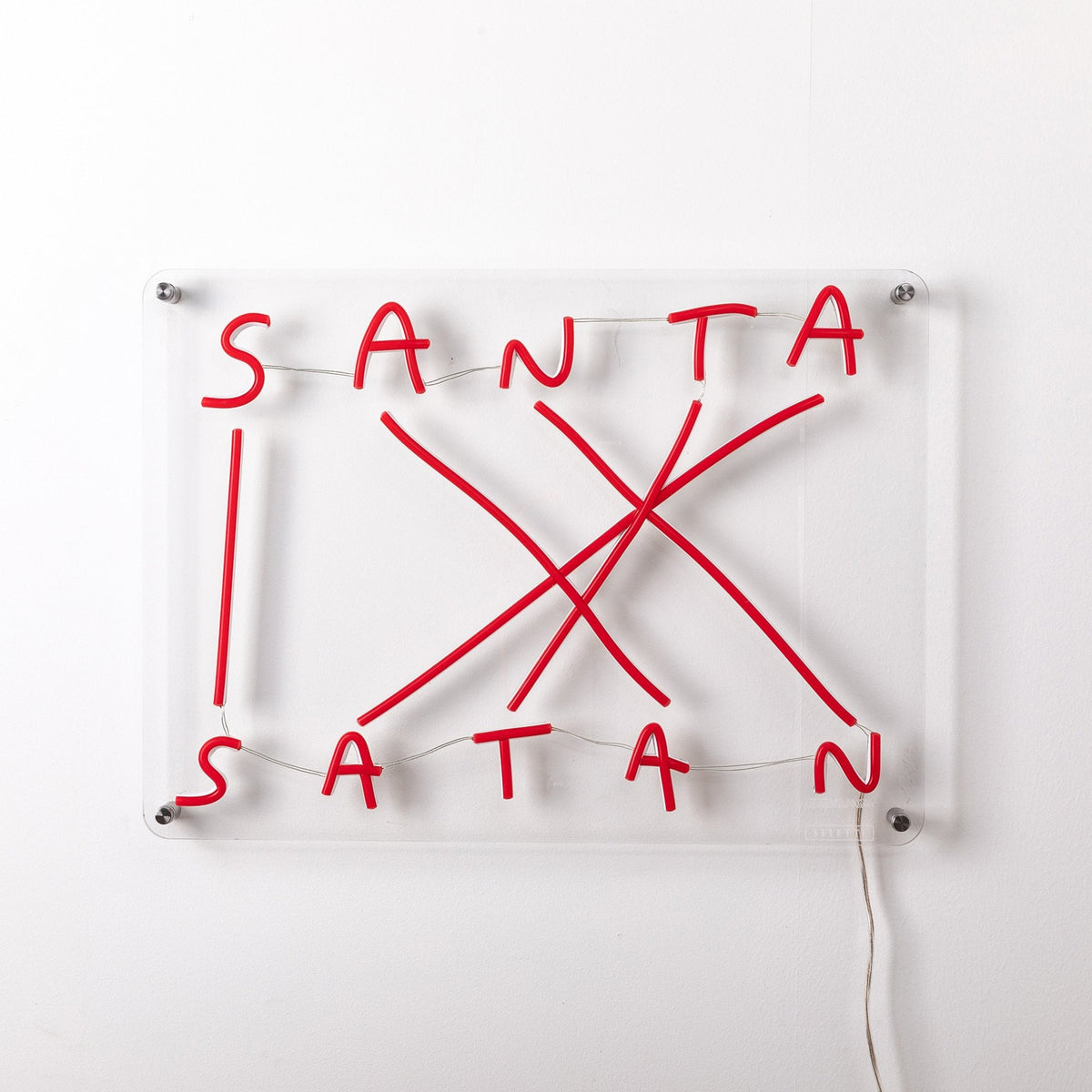 SANTA SATAN LED Plugged Wall Lamp